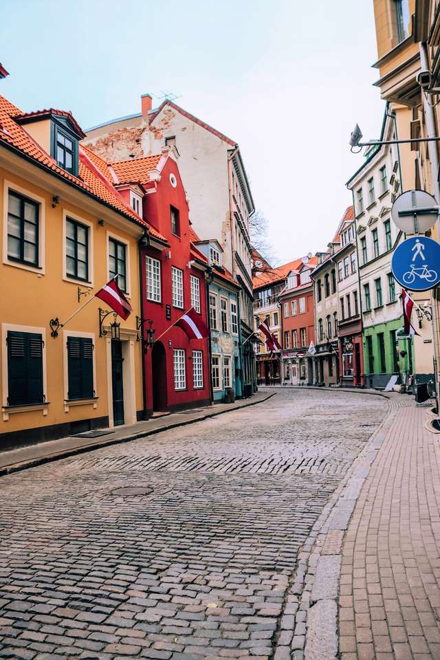 Παλιά πόλη της Λετονίας Ρίγα online παζλ