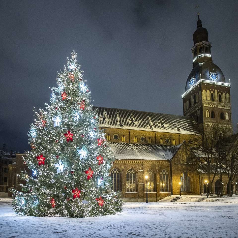 Lettland Riga Christmas Online-Puzzle