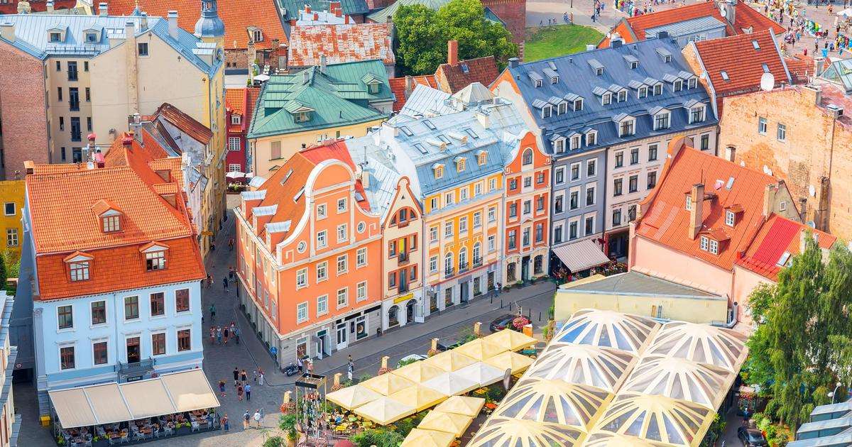 Panorama di Riga della Lettonia puzzle online