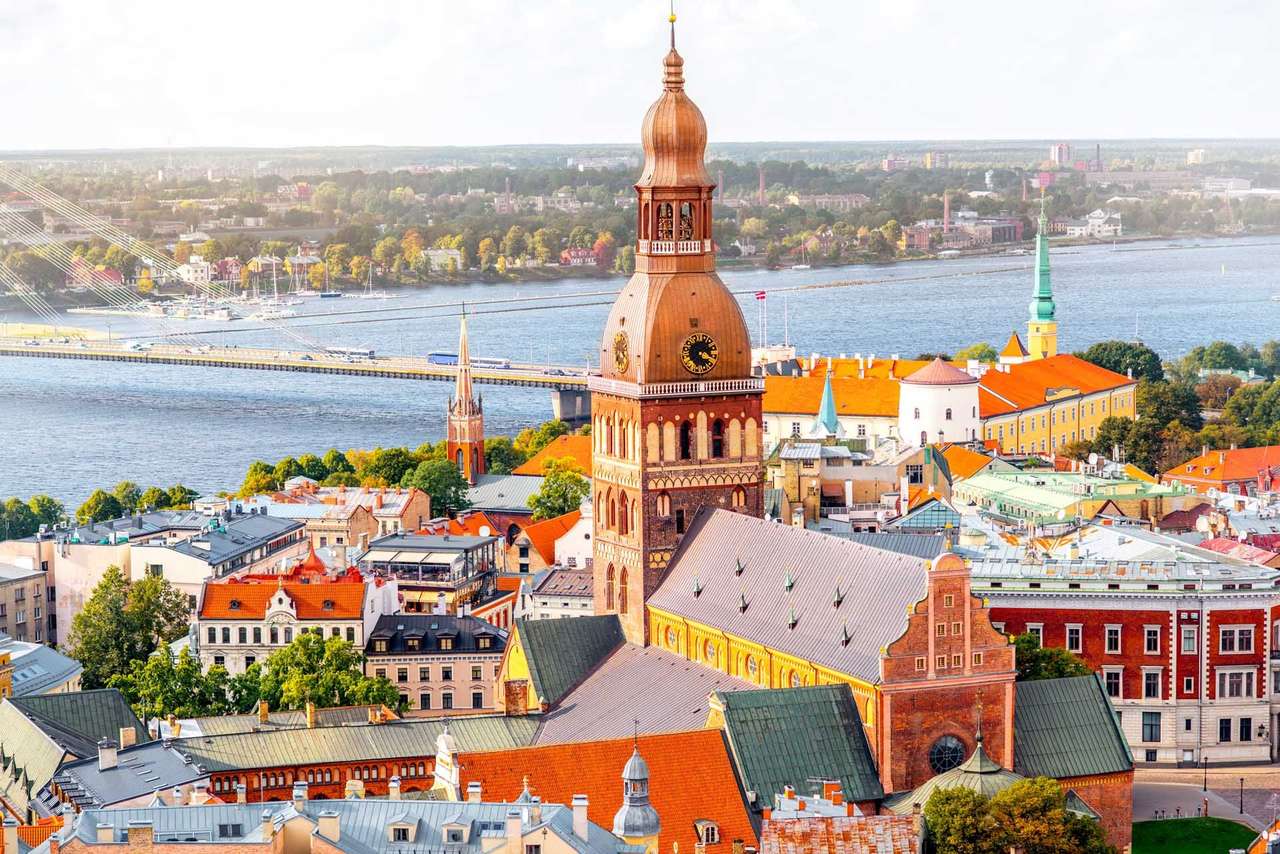 Lettland Riga Panorama Online-Puzzle