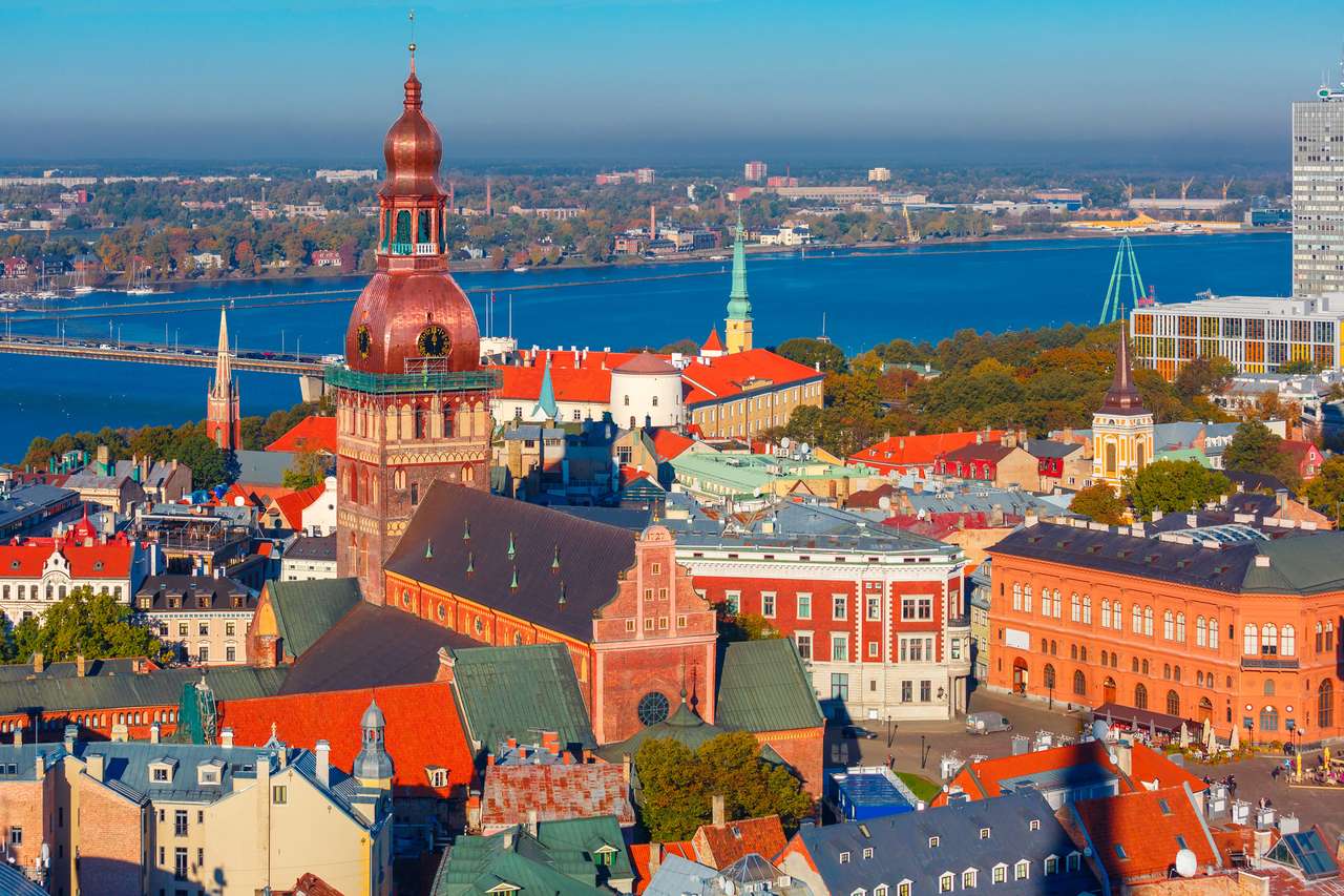 Lotyšsko Riga Panorama skládačky online