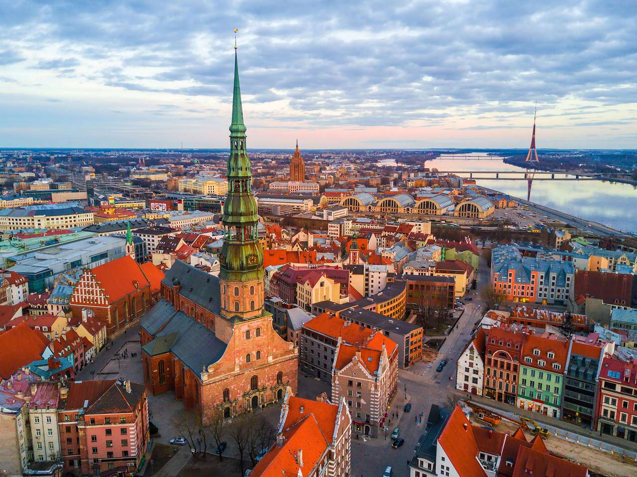 Letland Riga Panorama online puzzel