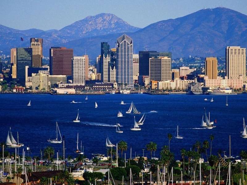 USA-Kalifornia, kilátás San Diego-ra kirakós online
