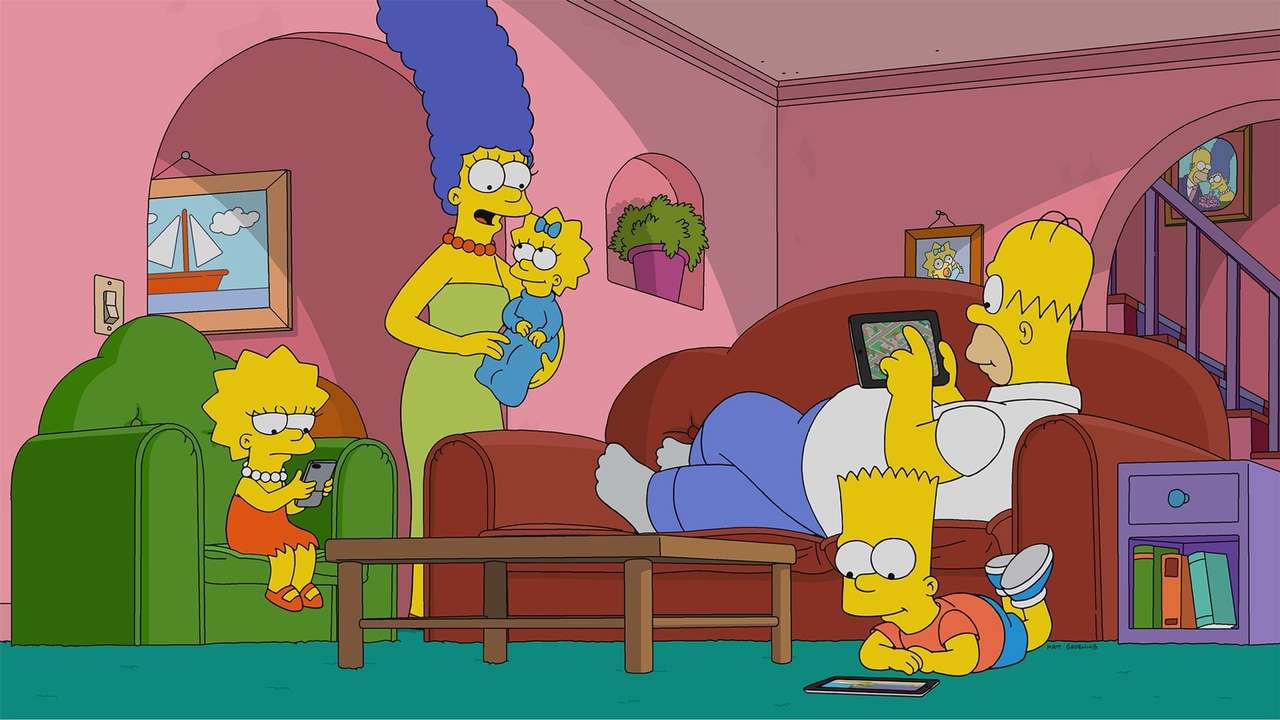 a Simpson család online puzzle