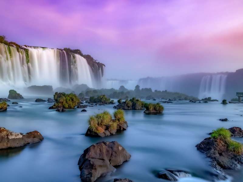 Brazilia-Iguazu Falls - Iguazu Falls, ein Wunder Online-Puzzle