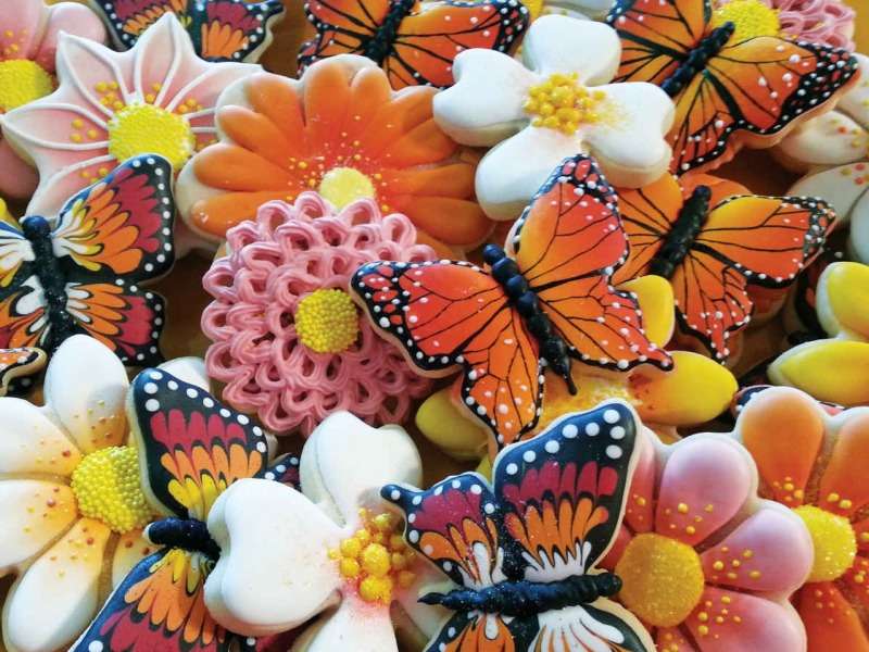 Letní barevné sušenky - Letní barevné sušenky online puzzle