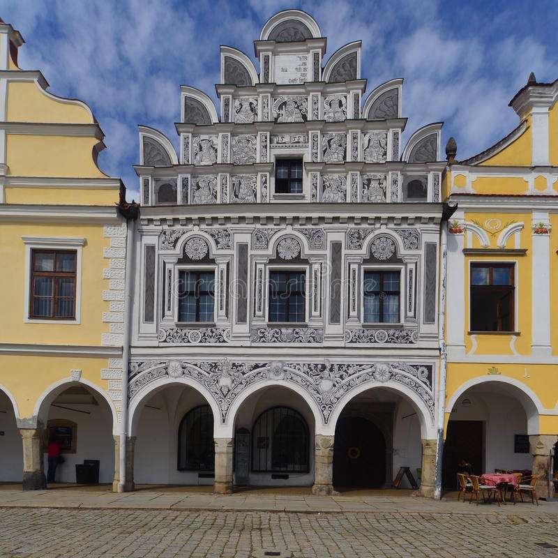 Renaissance-Gebäude. Die tschechische Republik Puzzlespiel online