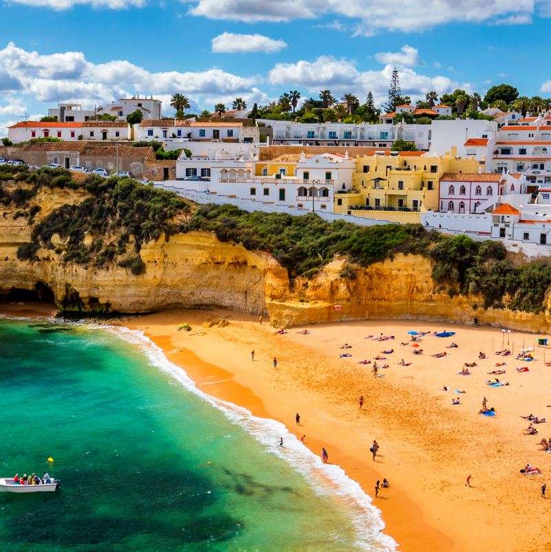 пляж в португалії пазл онлайн