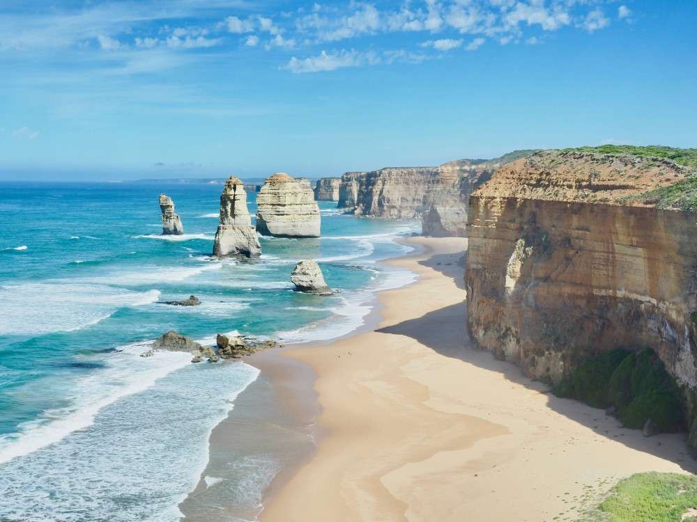 Australië - Uitzicht op de 12 apostelen, de schoonheid is verbazingwekkend legpuzzel online