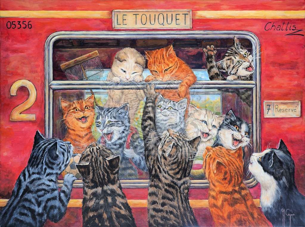 De pleziertrein voor Le Touquet legpuzzel online