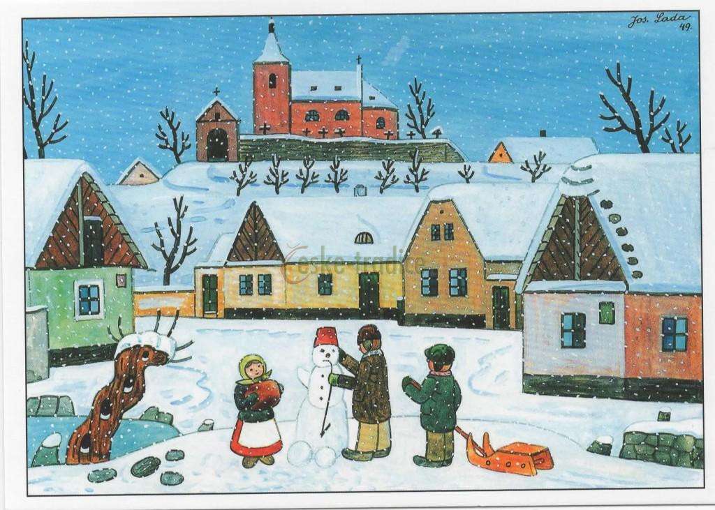 Josef Lada - Natale puzzle online