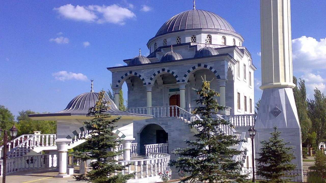 Украйна преди войната Мариуполска джамия онлайн пъзел