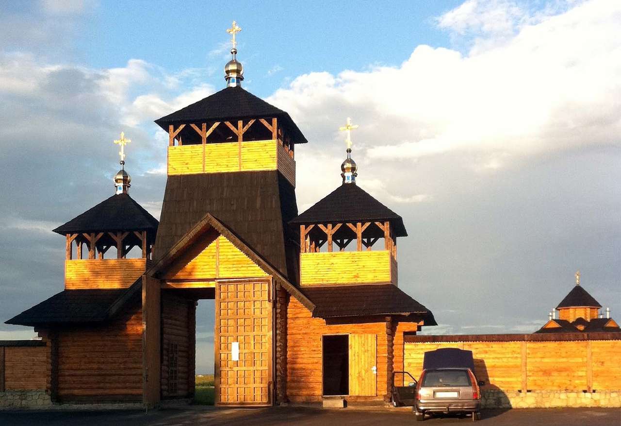 Ukrajna a háború előtt Egyház online puzzle