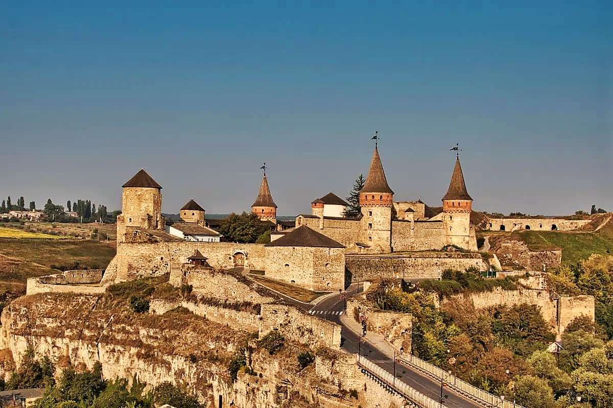 Ukraine Burg Kamianets Podilskiy Festung Chotyn Puzzlespiel online