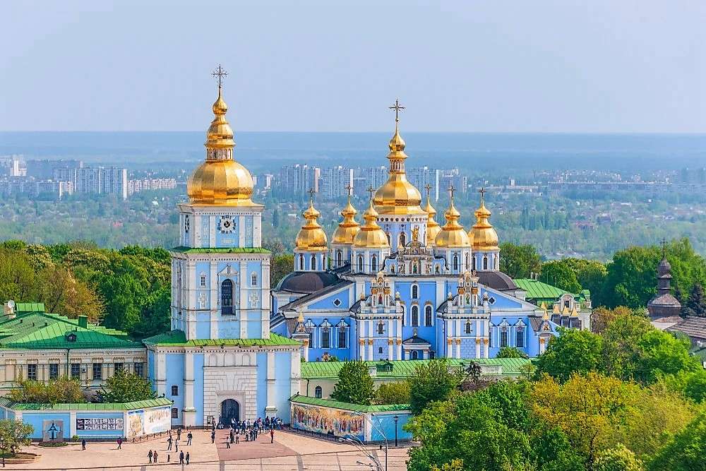 L'Ucraina prima della guerra Kyiv St. Michael puzzle online