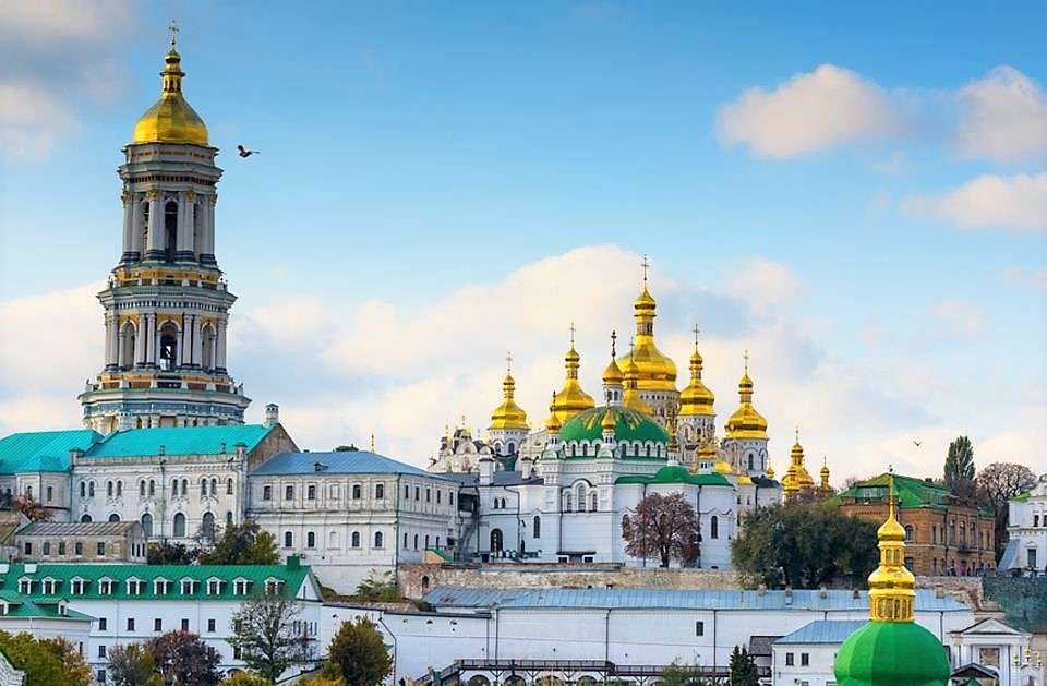 Ukraina före kriget Kyiv Cave Monastery pussel på nätet