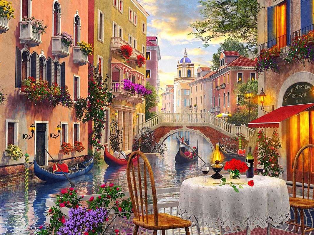 Veneția cu un canal jigsaw puzzle online