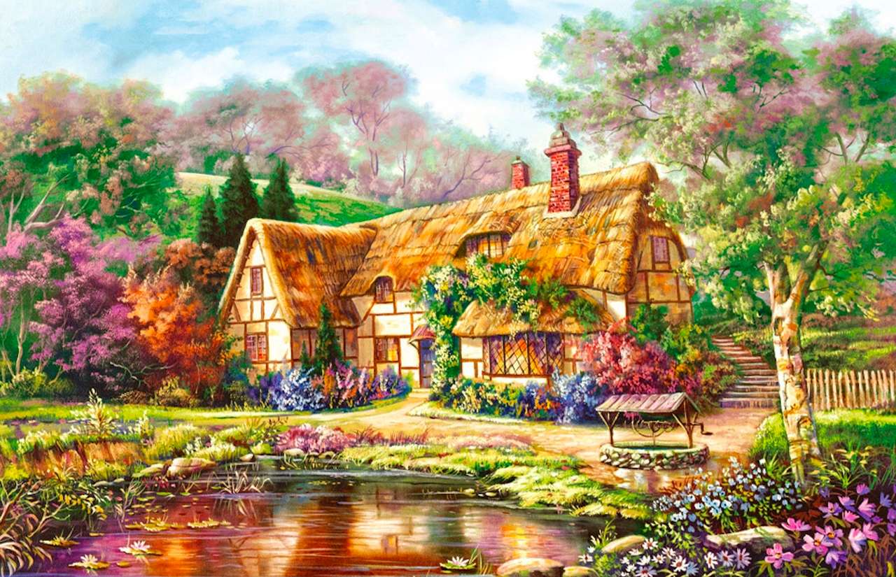 A fabulous place on the pond, a wonderful view jigsaw puzzle online