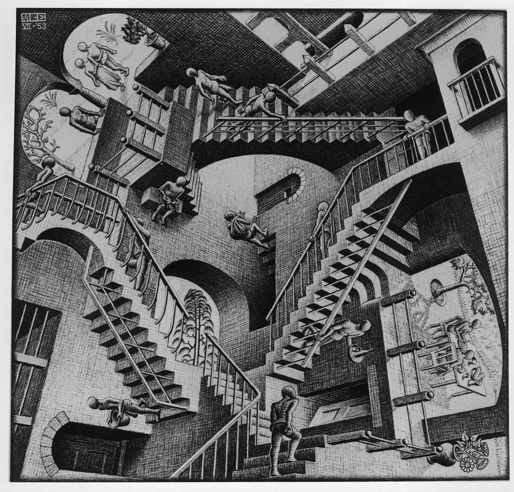 MC Escher Relatividade puzzle online