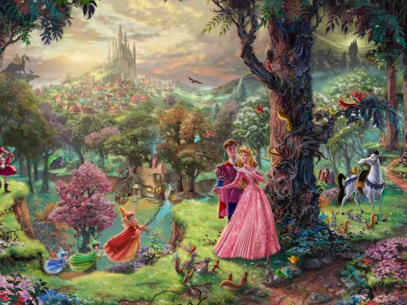 Forêt de conte de fées enchantée puzzle en ligne