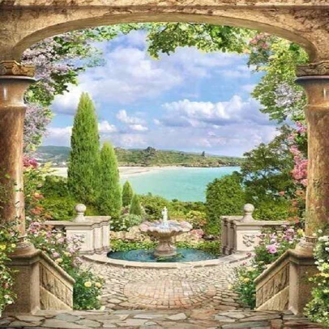 Through the arch jigsaw puzzle online