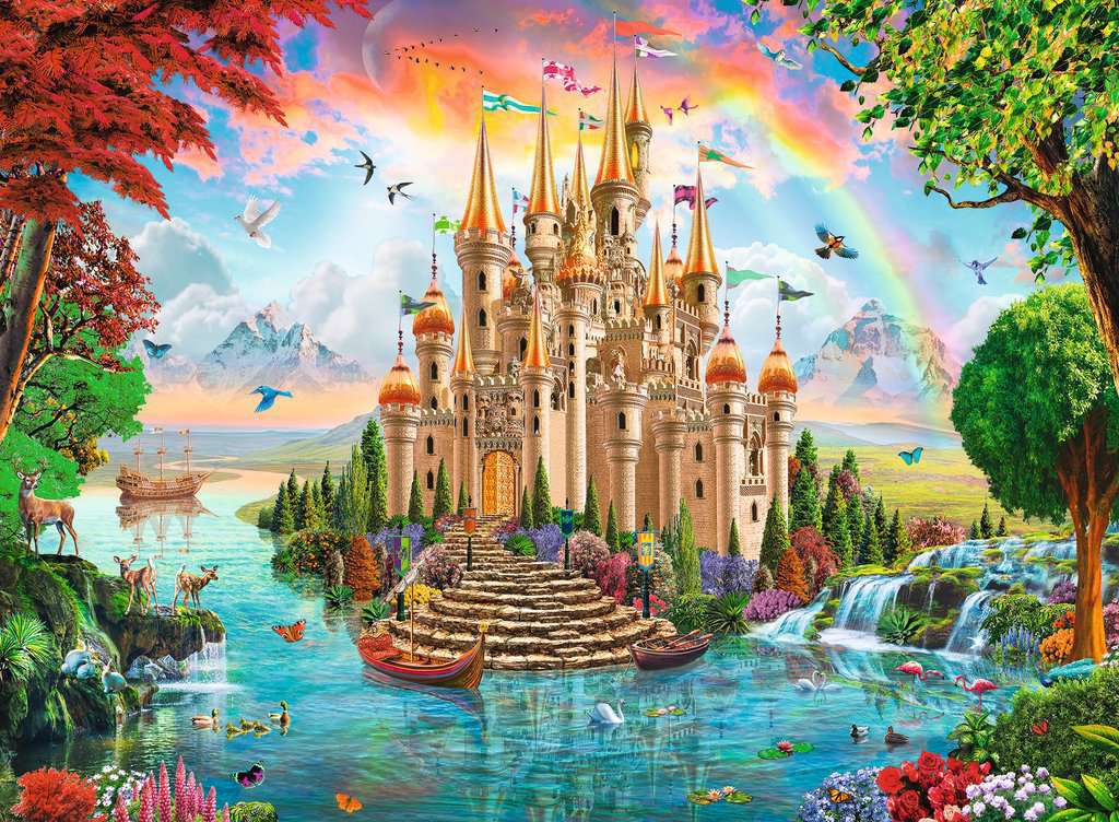 Un bellissimo castello in una terra da favola :) puzzle online