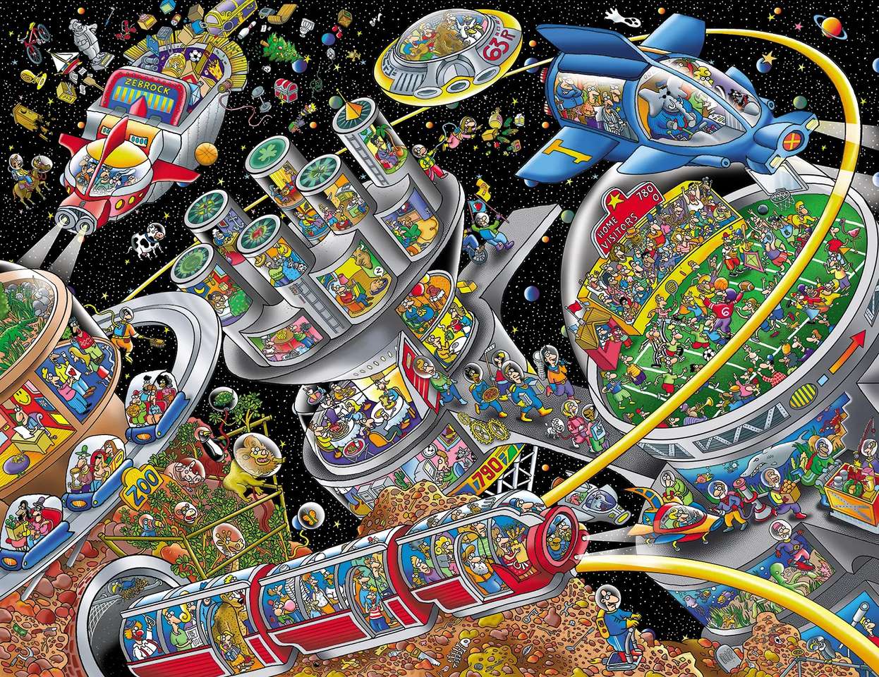 Cidade espacial do futuro puzzle online
