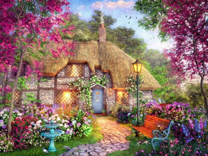 O casă de vară fabuloasă, nu e de mirare puzzle online