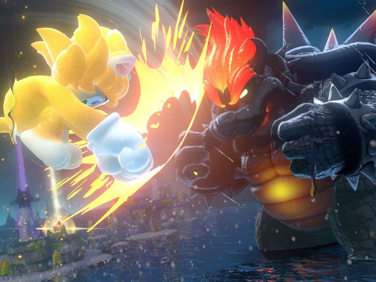 Giga Cat Mario VS Fury Bowser online puzzle