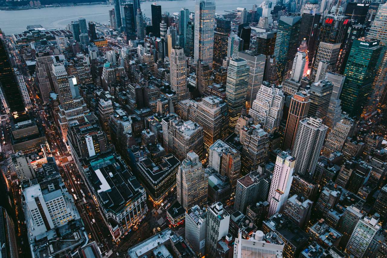 Pohled z Empire State Building, New York skládačky online