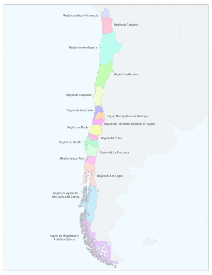 χάρτης της Χιλής παζλ online
