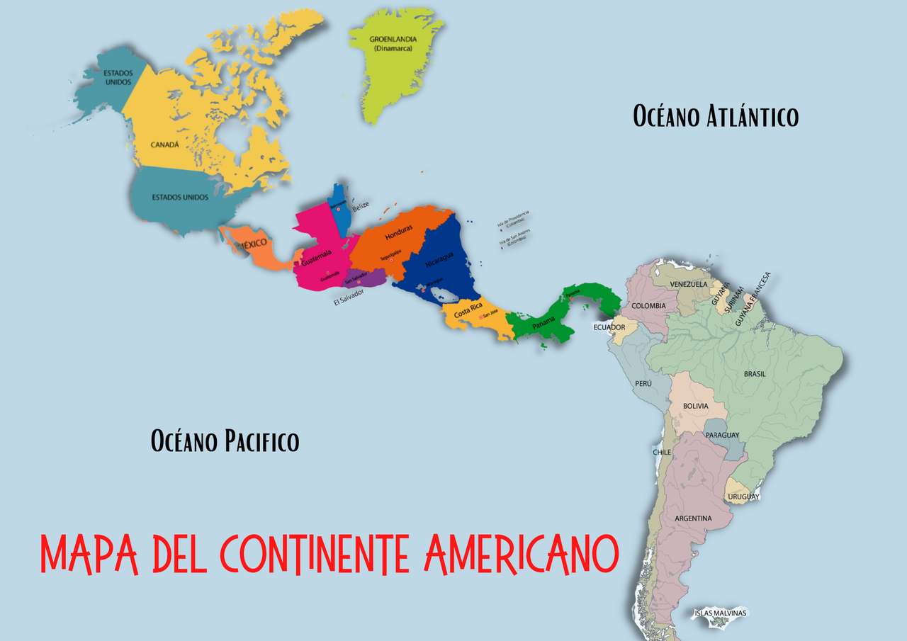 AMERICAN CONTINENT jigsaw puzzle online
