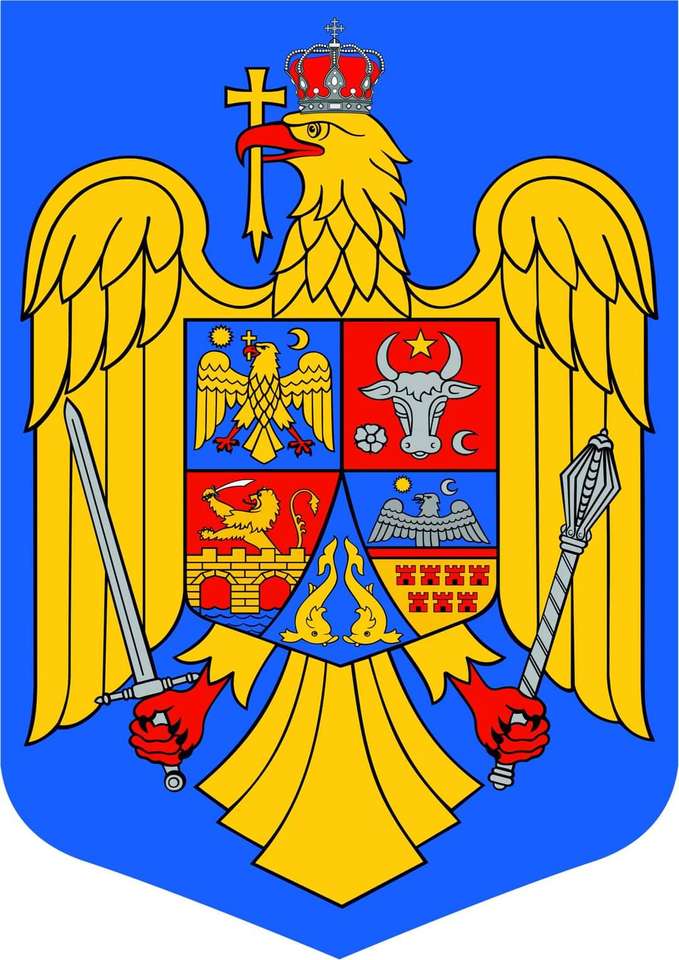 Escudo de armas de Rumanía rompecabezas en línea