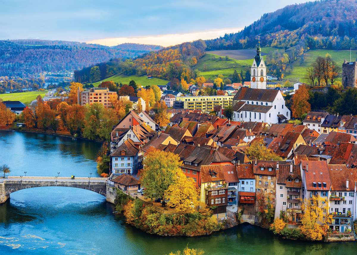 Schweiz-Charmantes Dorf-Schönes Dorf Puzzle online