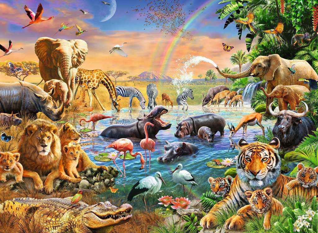 アフリカの動物 オンラインパズル