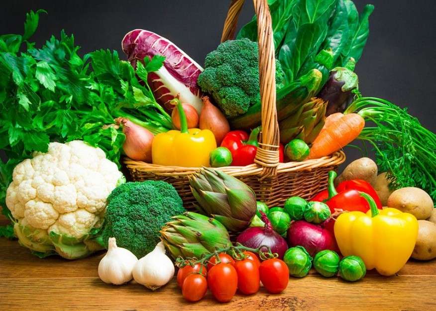 hälsosamma grönsaker pussel på nätet