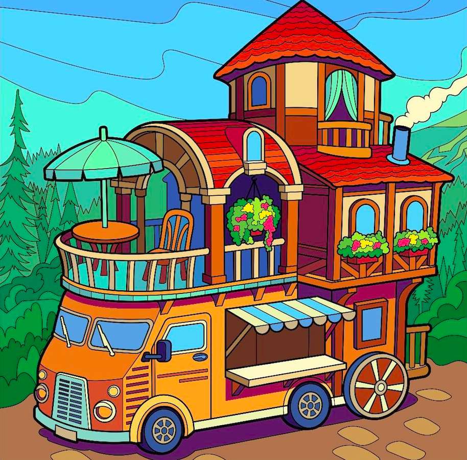 Vysněný karavan, byt, společnost i na cesty :) online puzzle