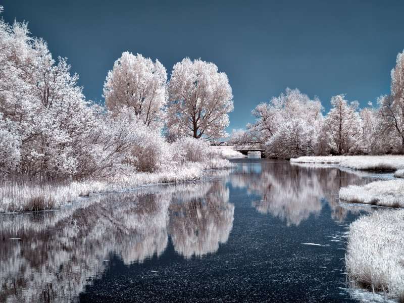 Krásná zimní scéna - Krásná zimní scéna skládačky online