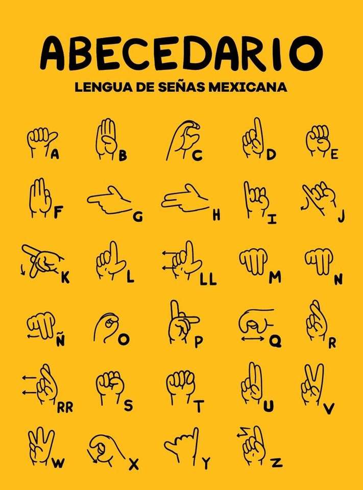 mexický znakový jazyk skládačky online
