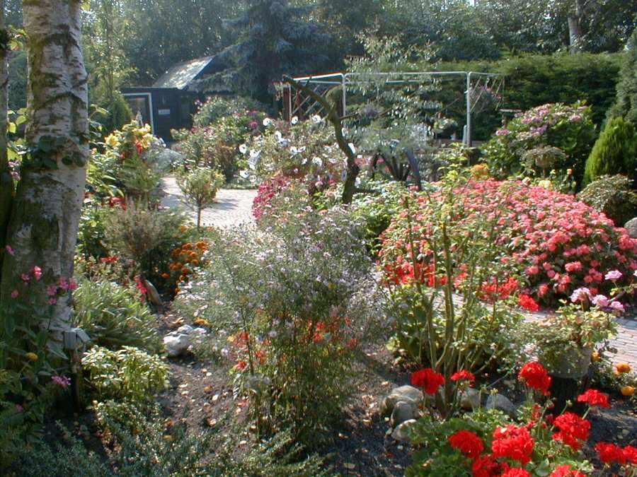 Цветочный садик онлайн-пазл