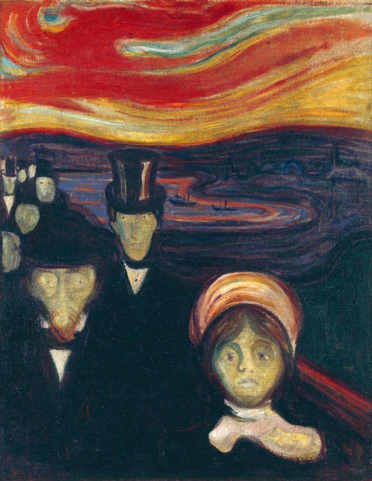 Angst (ansia) - Edvard Munch puzzle online