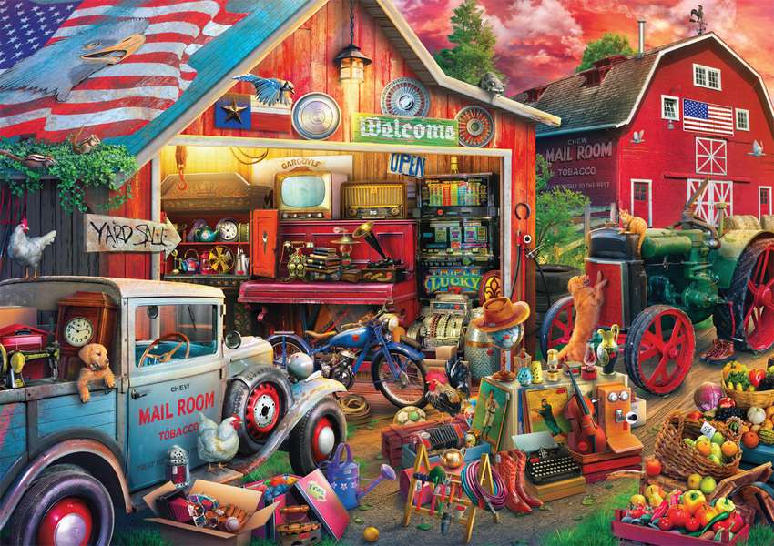 Sale of antiques on the farm jigsaw puzzle online