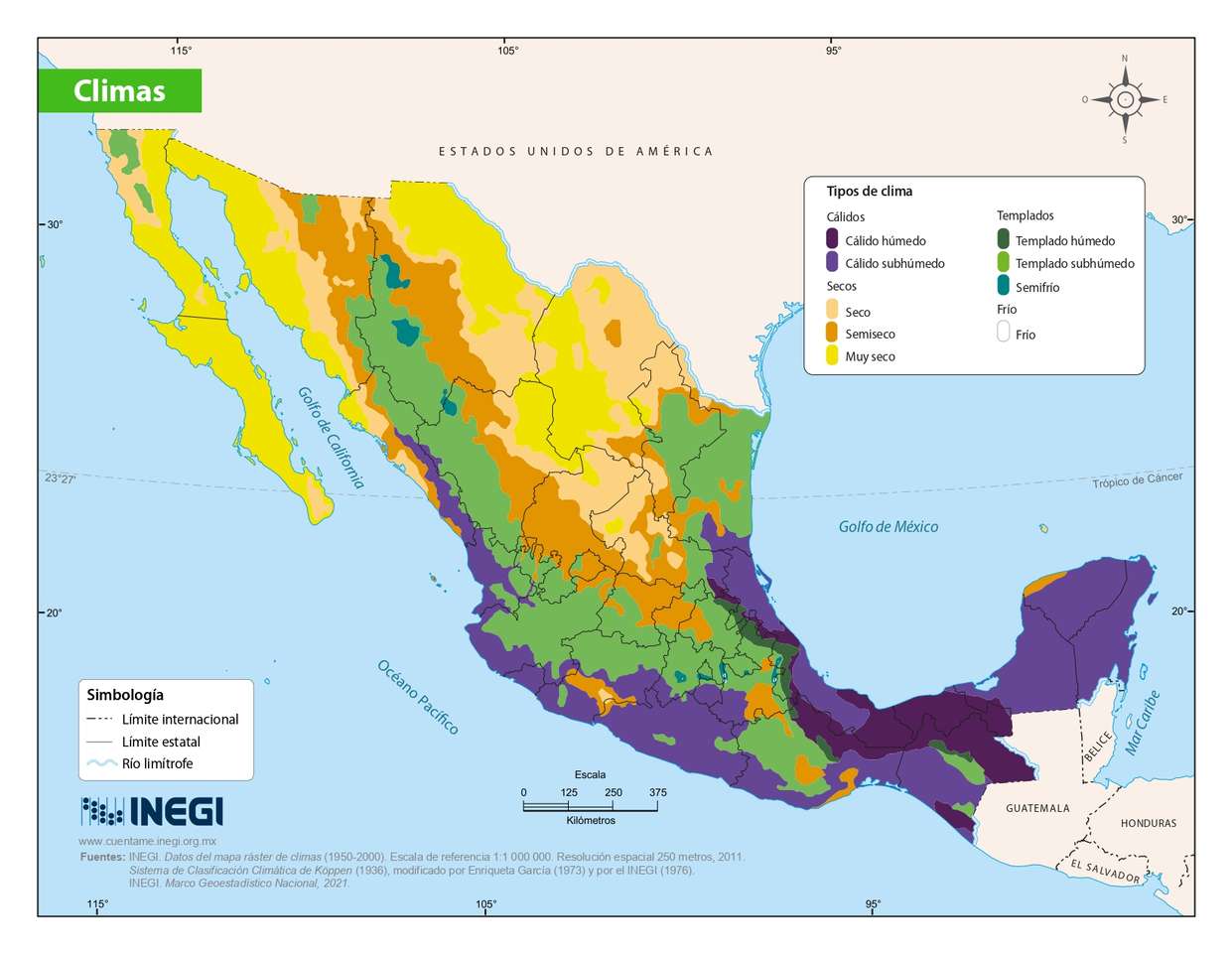 Klimaten van Mexico online puzzel