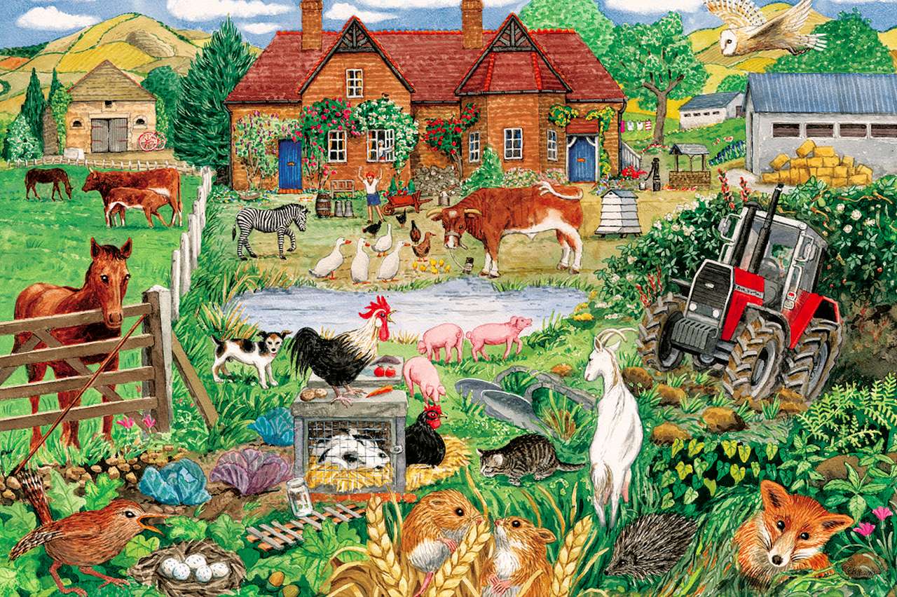 Caos allegro nella fattoria, sta accadendo :) puzzle online