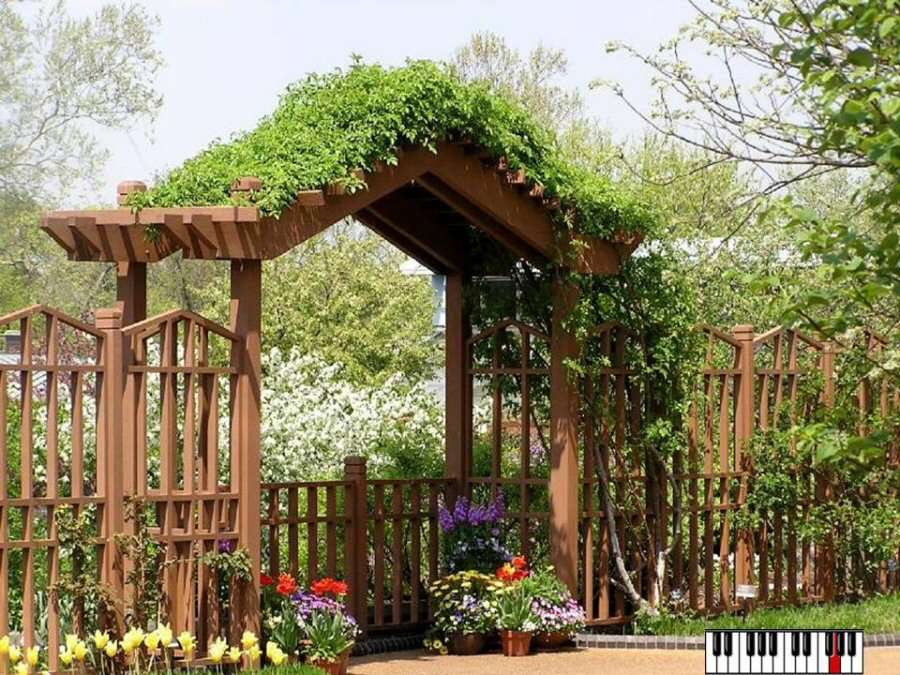 Gyönyörű nyári kert kirakós online