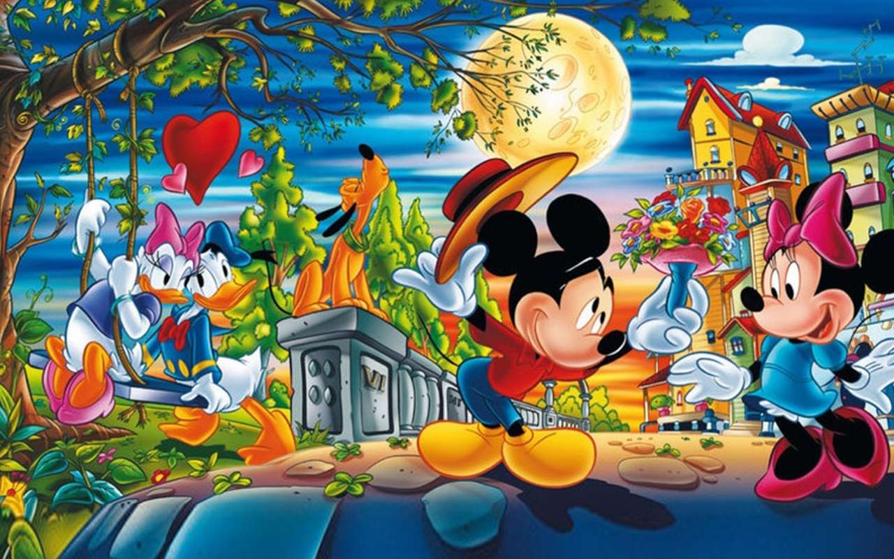I nostri amici Disney innamorati puzzle online