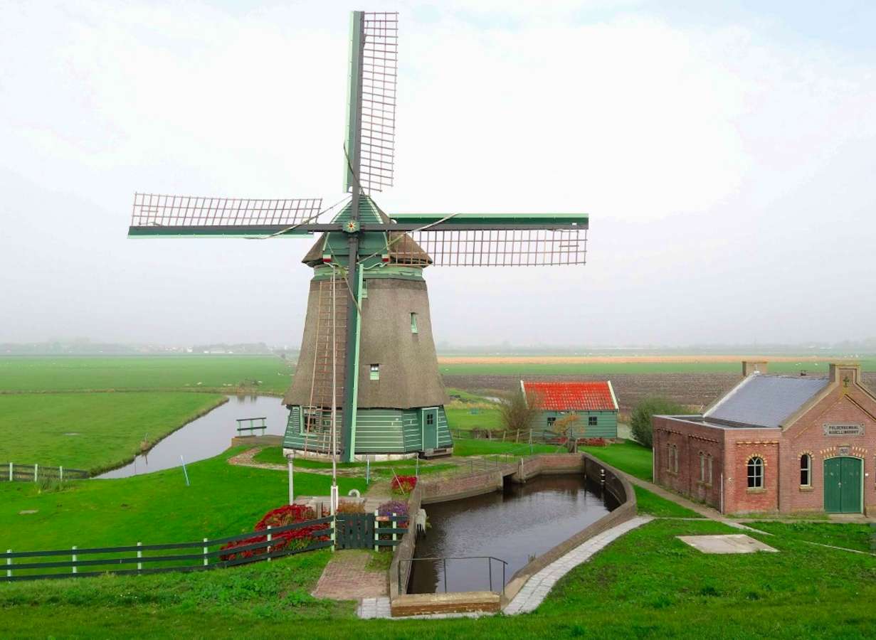 Väderkvarn i Nederländerna - Väderkvarn i Nederländerna Pussel online