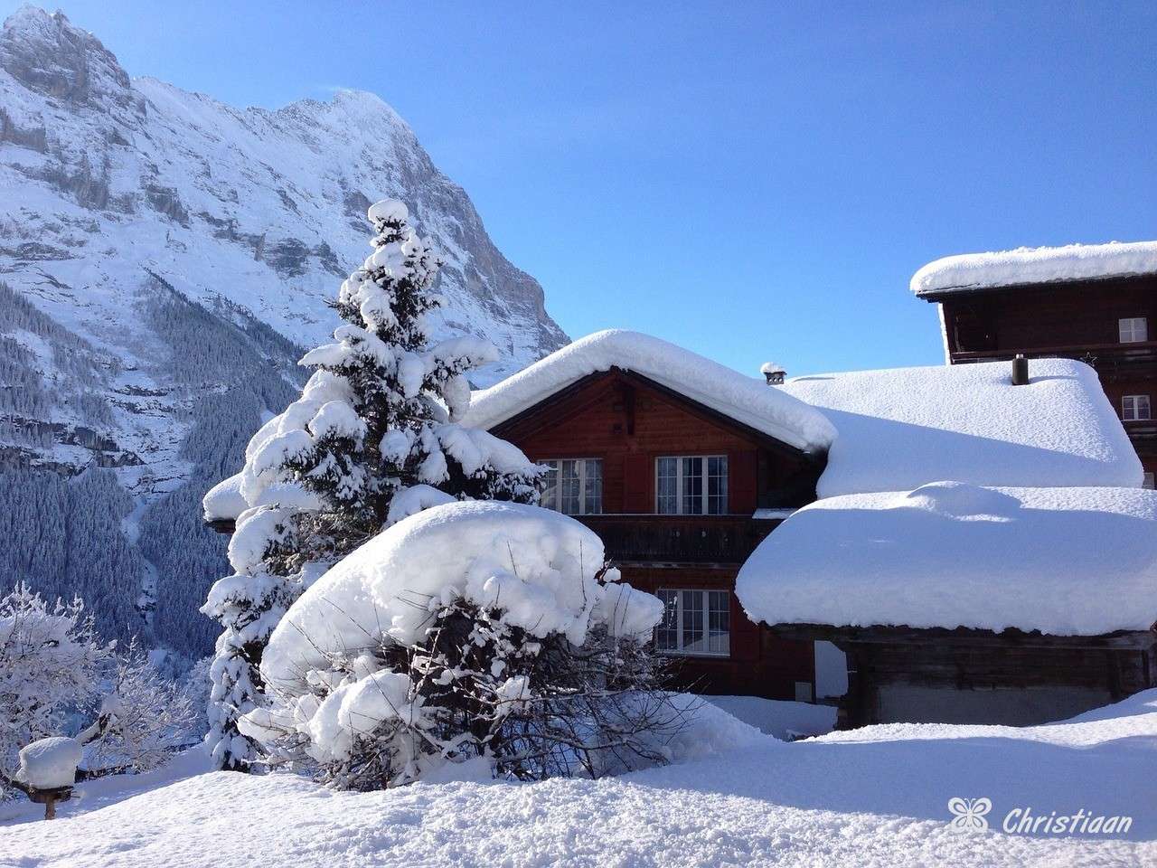 Mountain Hut Snowy kirakós online
