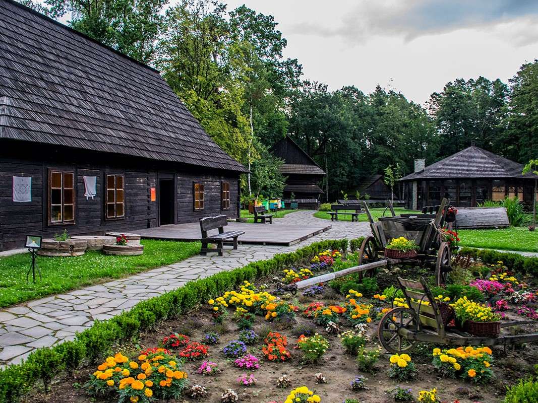 Museu ao ar livre da vila de Pszczyna quebra-cabeças online