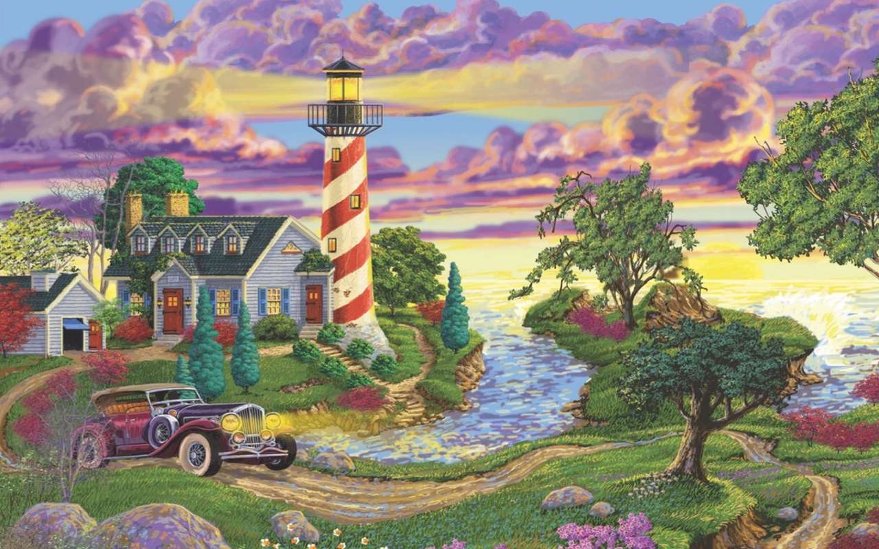 Charmante maison de gardien de phare, sympa là-bas :) puzzle en ligne